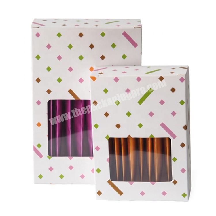 Custom Professional Design Scented Tea Bag Paper Packaging Box With Clear PVC Window