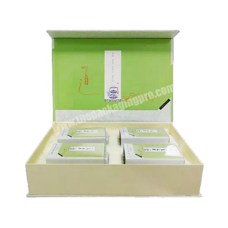 Custom Promotion Ribbon White Magnetic Folding Gift Box