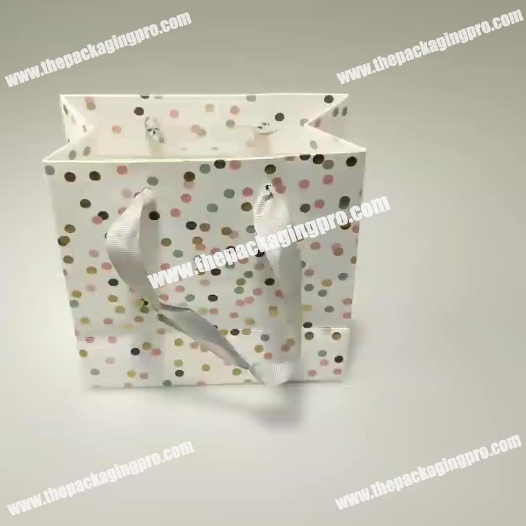 Custom Promotional Handmade Elegant Cheap Mini Gift Bag with Ribbon