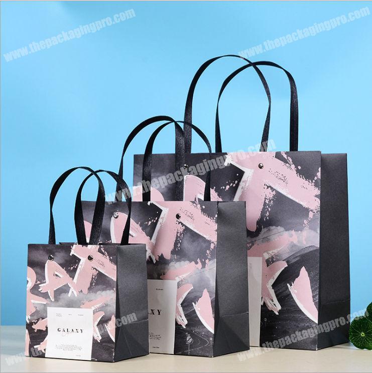 Custom promotional paper bag of raw materials with handle