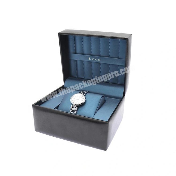 Custom PU Leather Watch Gift Box for Storage Packaging