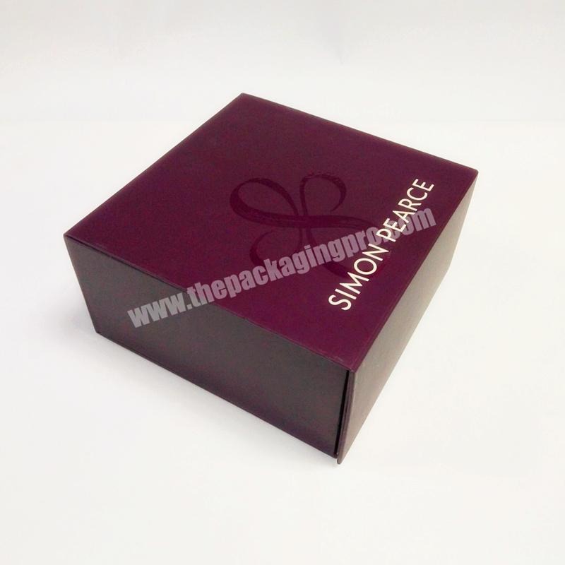 Custom purple folding box