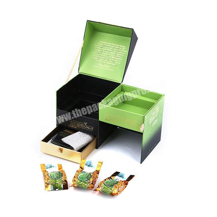 Custom Recyclable Cardboard Paper Printed Packaging Luxury Tea Sets Gift Box For Sale