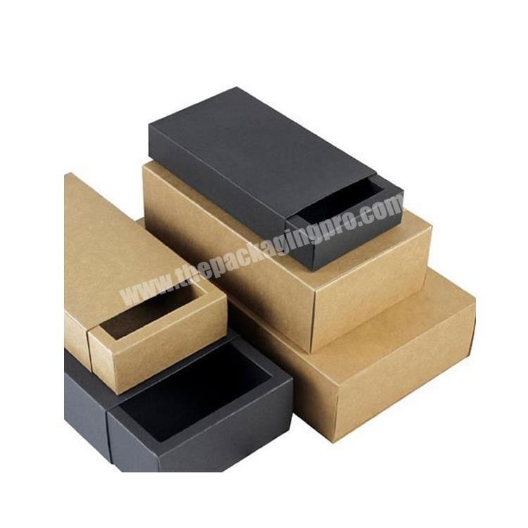 Custom Recycle Paper Cheap Wholesale black  matt  Box Packaging
