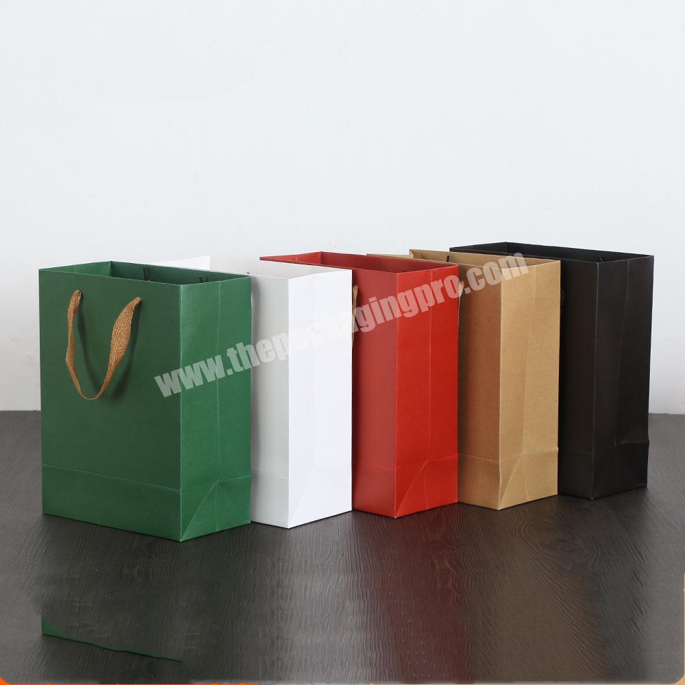 Custom recycle thick clothing tea kraft paper packaging bag