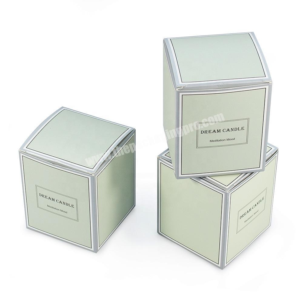 Custom recycled cardboard scented boxes packaging for tealight candle