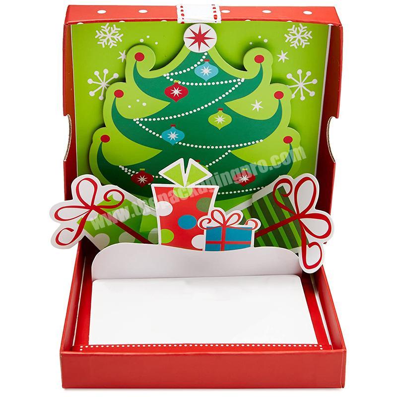Custom Recycled christmas box paper gift packaging boxes with lids