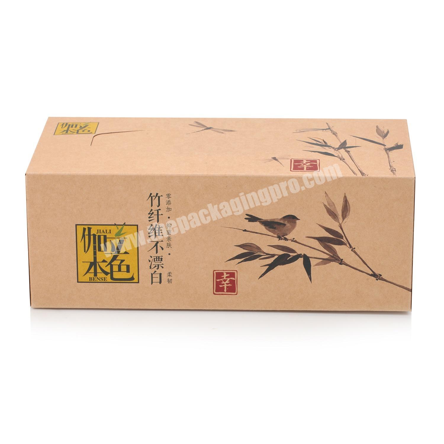 Custom Recycled corrugated paper box  packaging with color printing