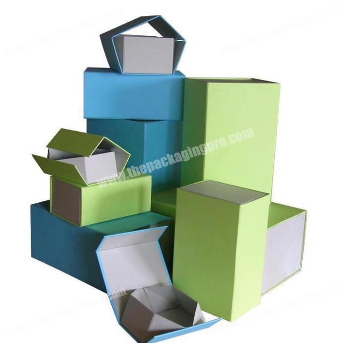 Custom recycled feature kraft packaging collapsible folding paper