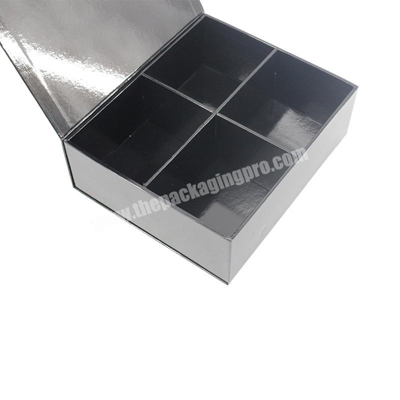 Custom recycled flip top magnetic gift  box folding packaging box for cosmetic packaging box