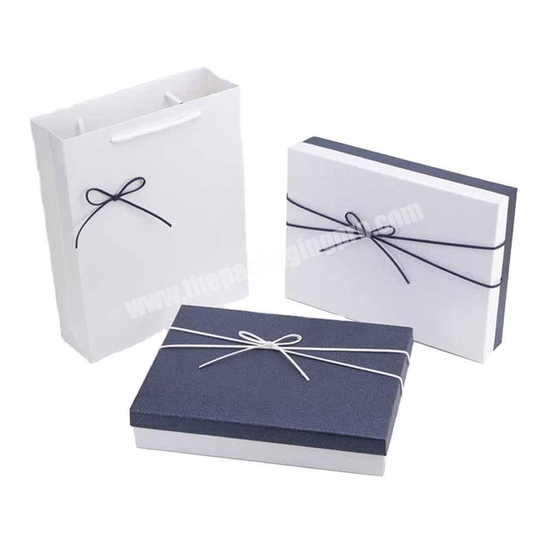 Custom recycled offset printed cardboard gift paper packaging box OEM and gift bags