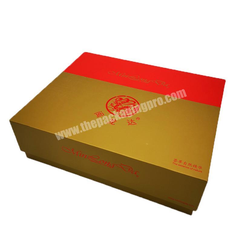 Custom Red Card Heaven And Earth Cover Gift Box Packaging Paper Box Carton Manufacturer