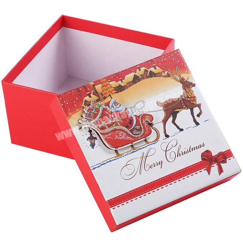 Custom Retail Logo Printed Christmas Chocolate Gift Box