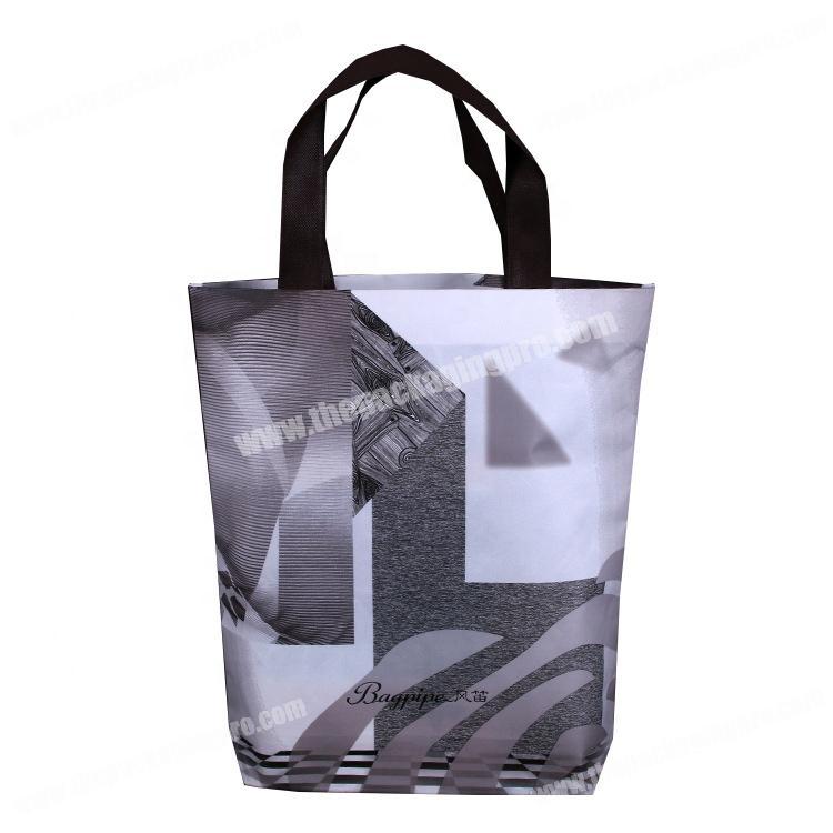 Custom reusable suit carry market laminated non woven shopping bag