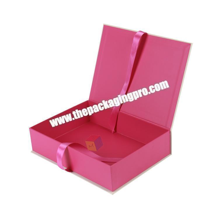 custom ribbon packaging boxes for hair bundles