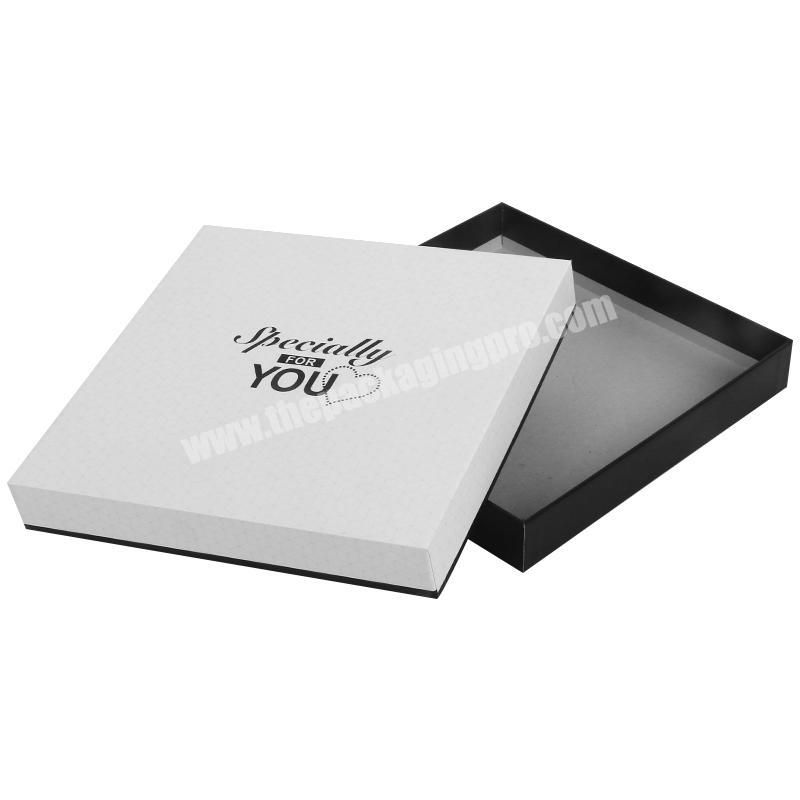 Custom rigid cardboard postcard wedding photo album usb set gift packaging box