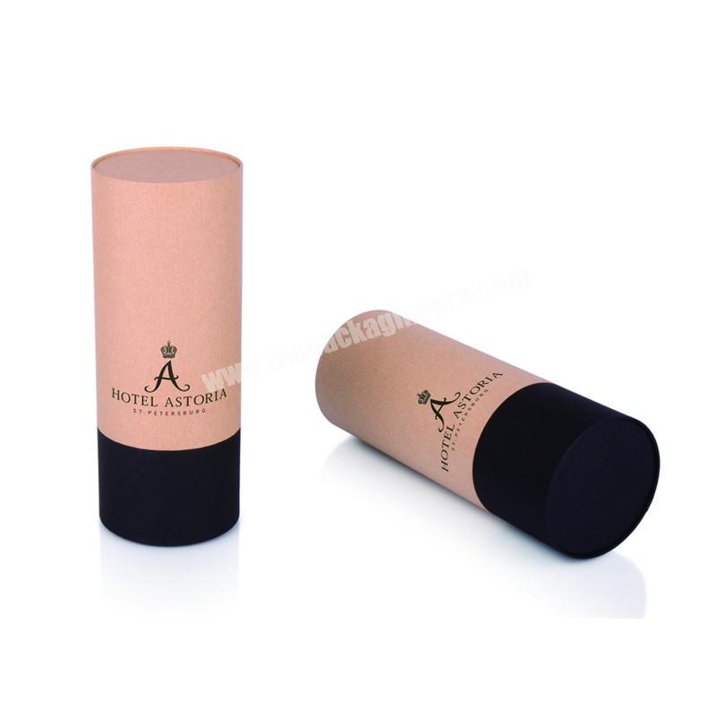 Custom round cylinder paper tube box for cosmetic lip gloss bottle