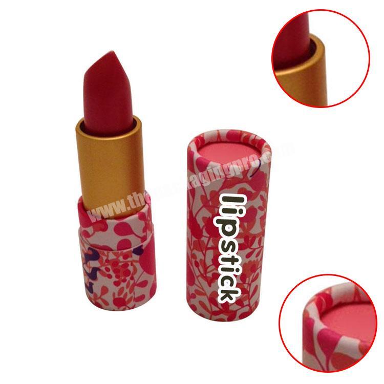 custom round paper box lipbalm tube custom paper lipstick tube