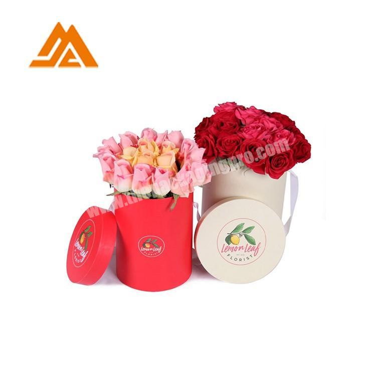 Custom Round Rotating Rose Packaging Flower Gifts Boxes