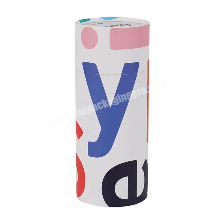 custom round watercolor pencil tube box packaging