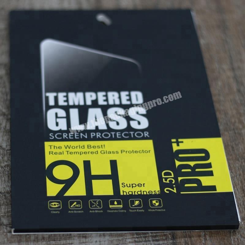Custom screen protector films packaging paper boxestempered glass packing