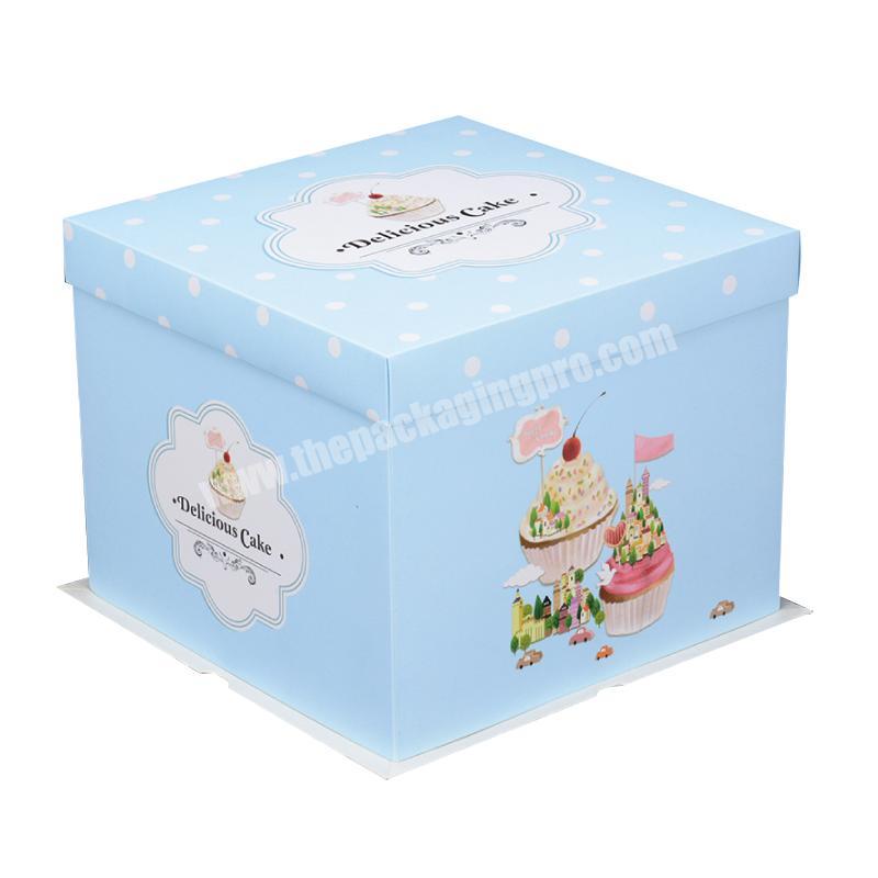 custom shipping logo print cake  packaging boxes