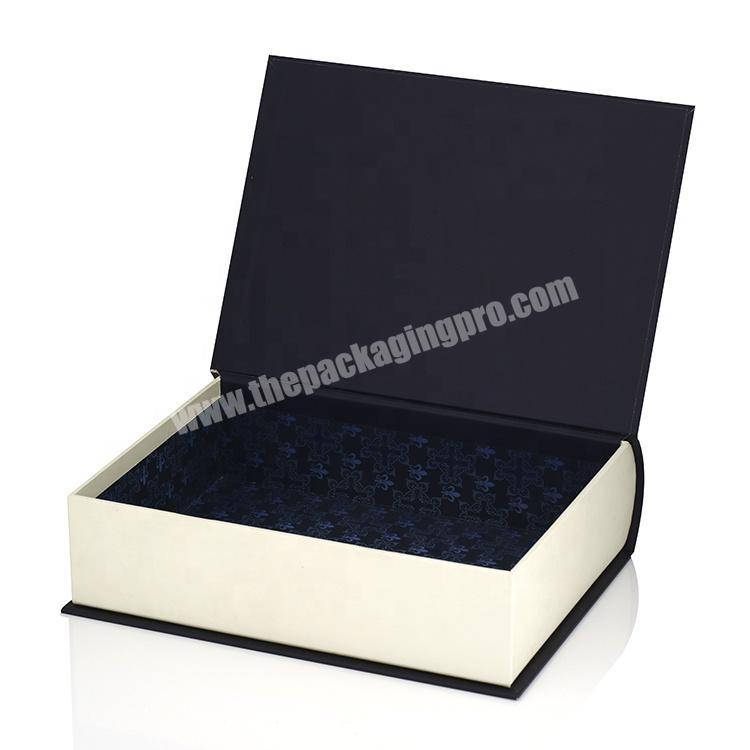Custom Size Clamshell Packaging Magnetic Book Gift Box