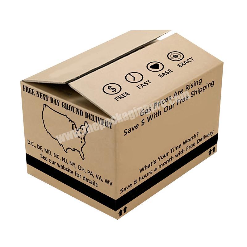 Custom size corrugated cardboard double wall thick color printing customer design RSC shipping carton box