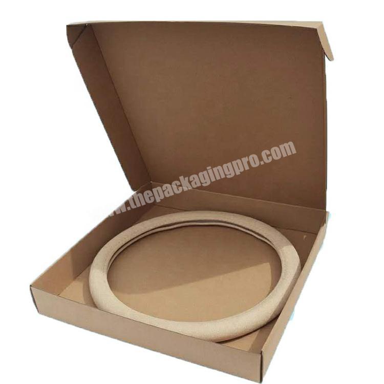 Custom size corrugated mailer carton packaging box for car steering wheel