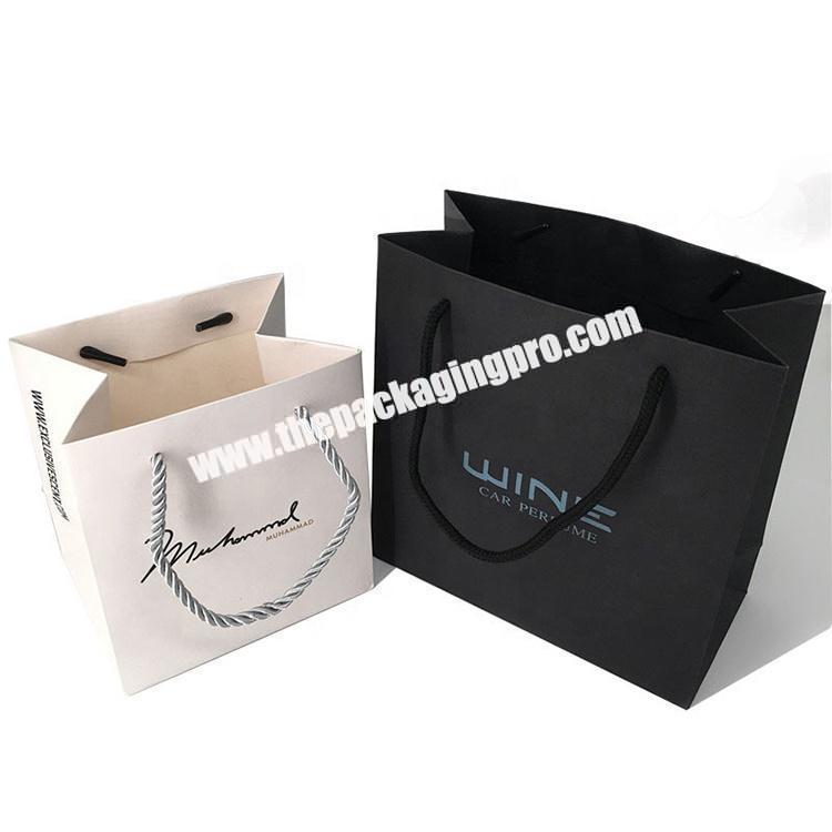 Custom Size Gift candy Packaging Jewelry white Paper pouch gift wine paper bags