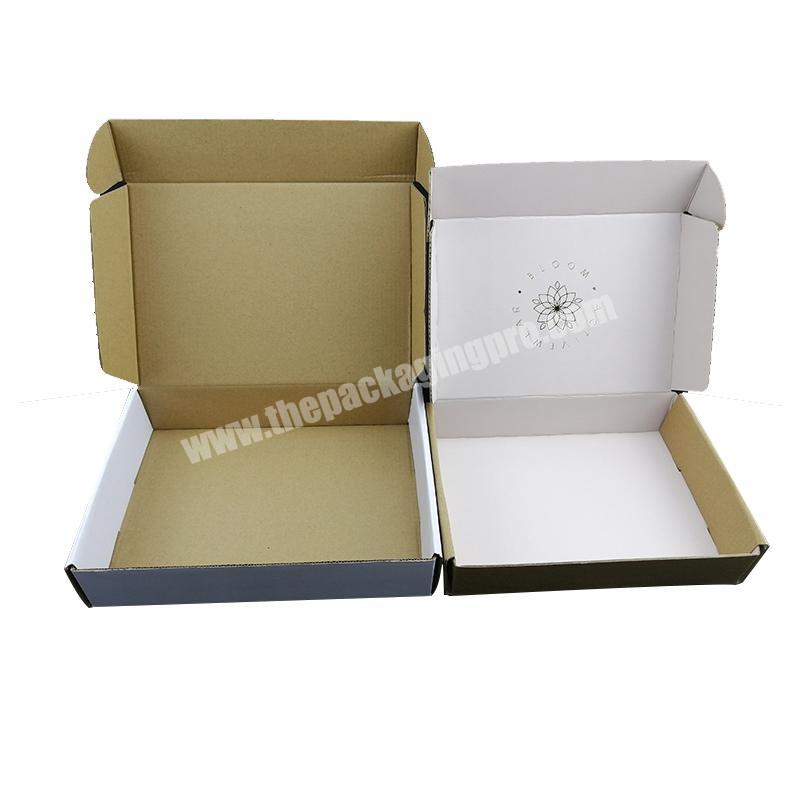 Custom Size Logo Printed Apparel Foldable Mailer Shipping Box for Costume Dress Pants Shoes Christmas Gift