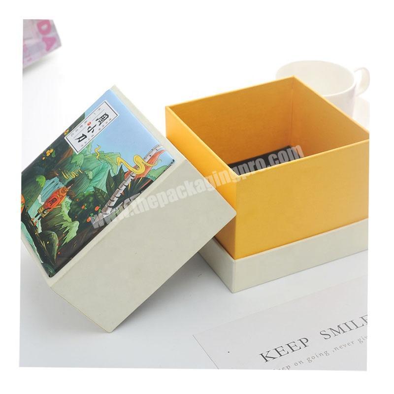Custom Size Matt Finishing Two Pieces Luxury Canboard Candle Jar Packaging Box With Foam