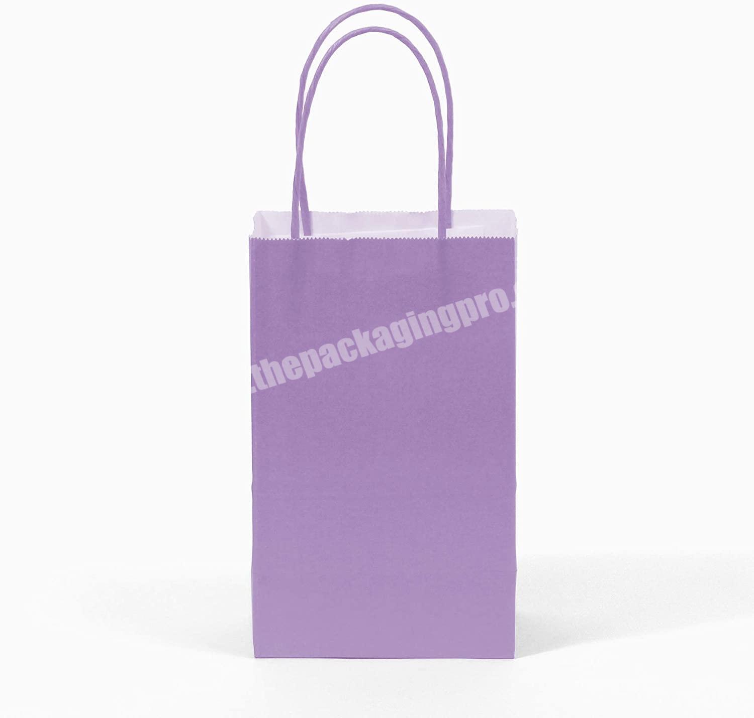 Custom size paper bag for restaurant with free logo printing