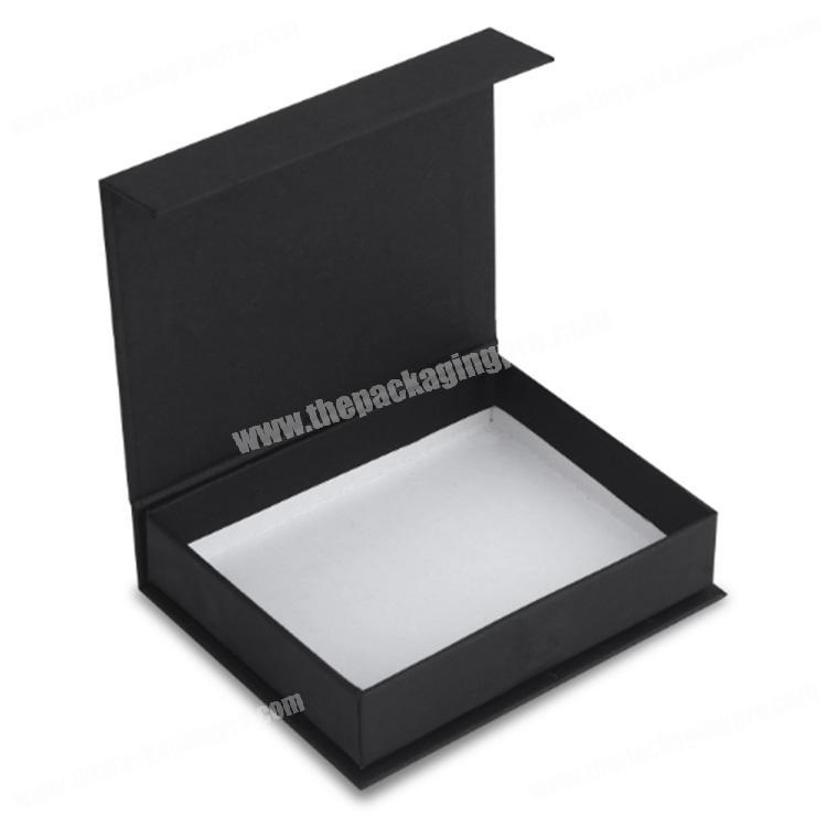 Custom size paper box matte black magnetic box