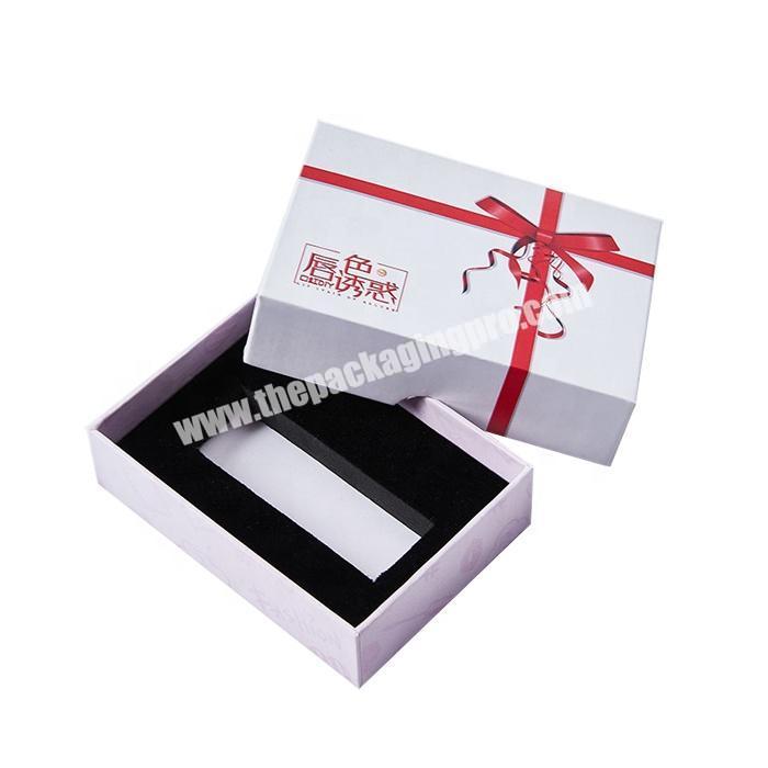 Custom size view top and bottom 2 piece rigid paper gift boxes