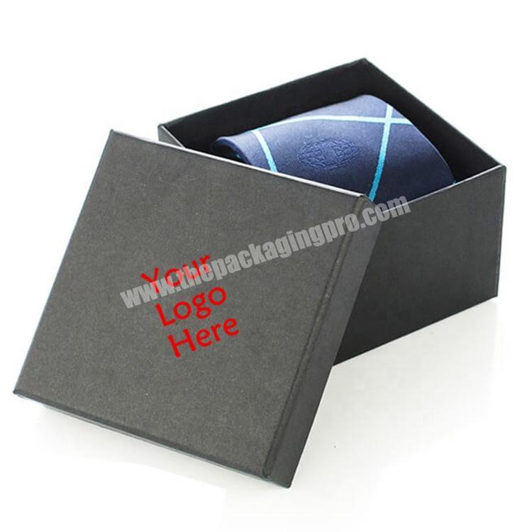Custom Small Black Tie Packaging Box Wholesale Manufacturer Shenzhen Gift Box Packaging