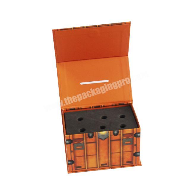 Custom Small Book shape Magnetic Closure Cardboard Paper Jewelry Gift Packaging Box