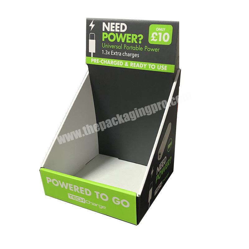 Custom Small Cardboard Paper Printed Corrugated Retail Counter Display Box