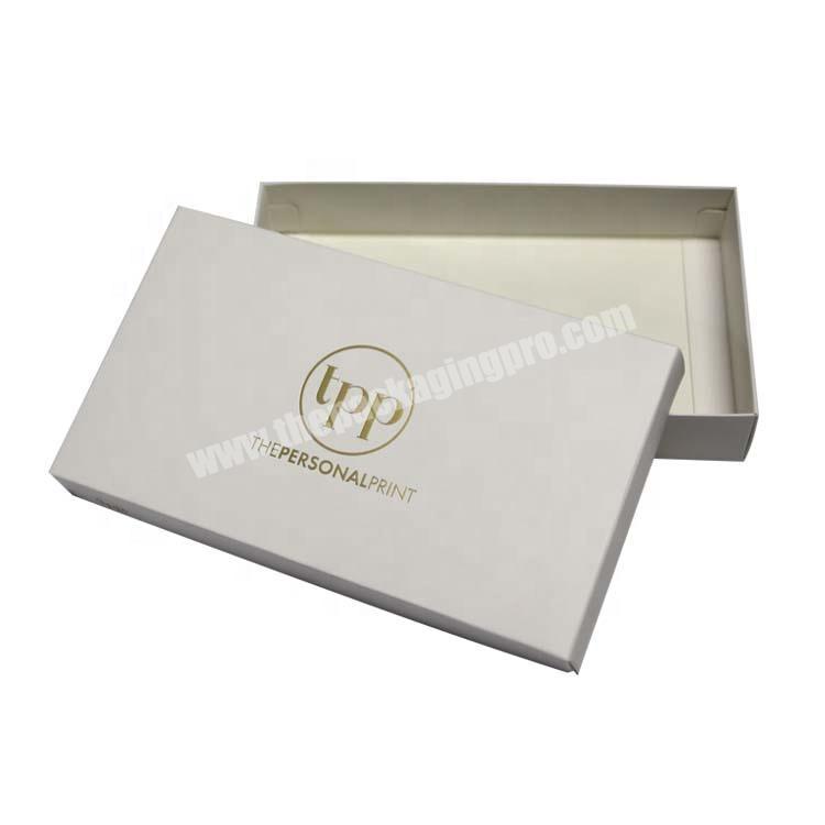 Custom Small Cosmetic Case Cardboard Bottom and top Packaging Box White Card Gift Folding Paper Box