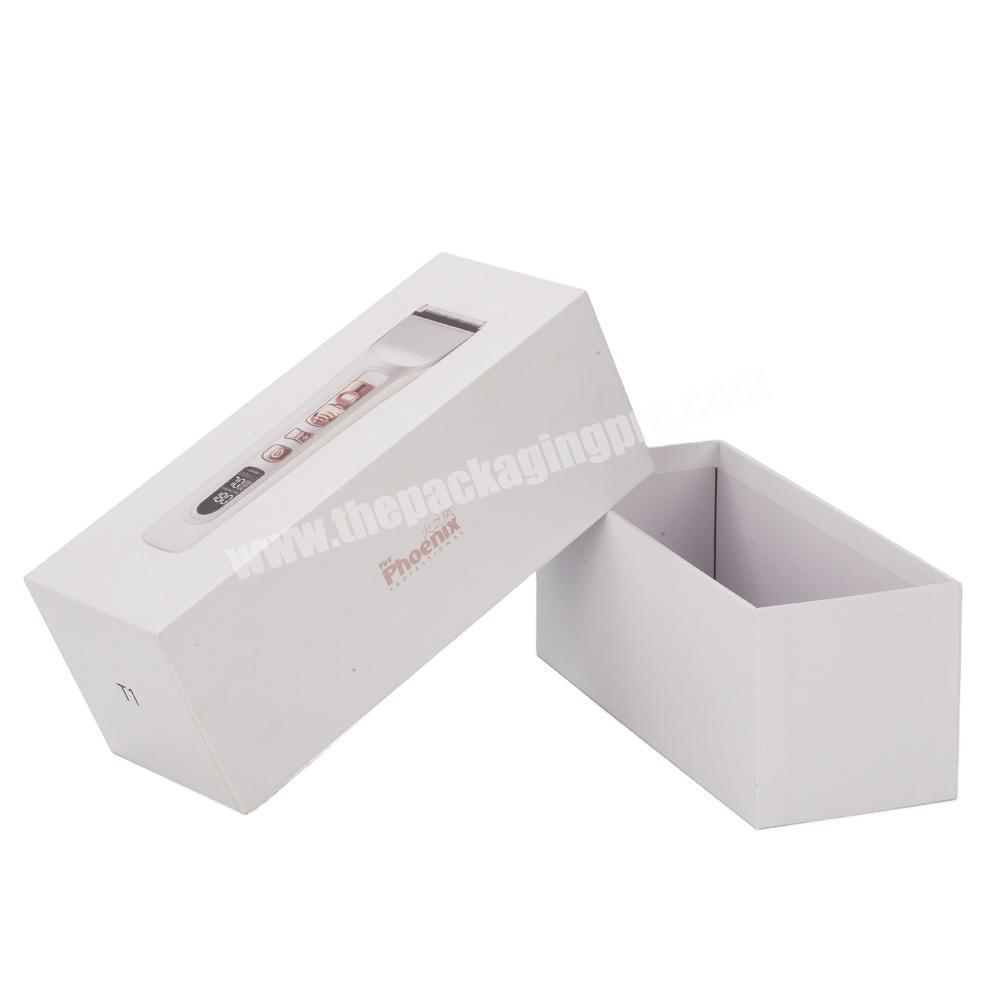 Custom small domestic hair clipper gift box shaver paper packaging boxes