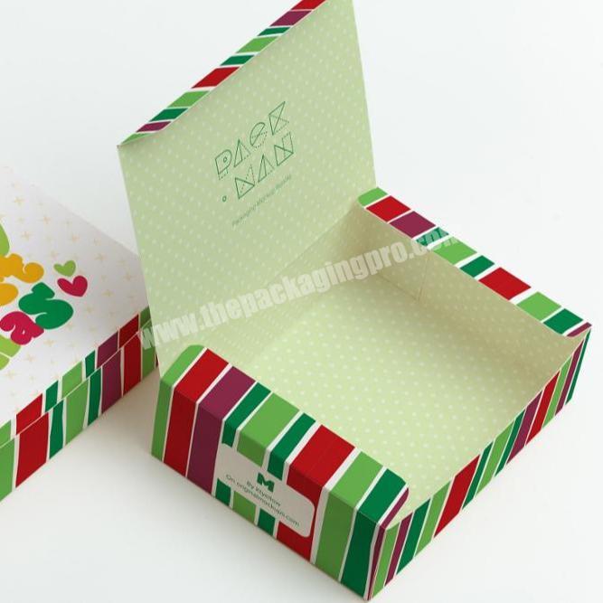 Custom small handmade chocolate candy paper packaging gift box empty