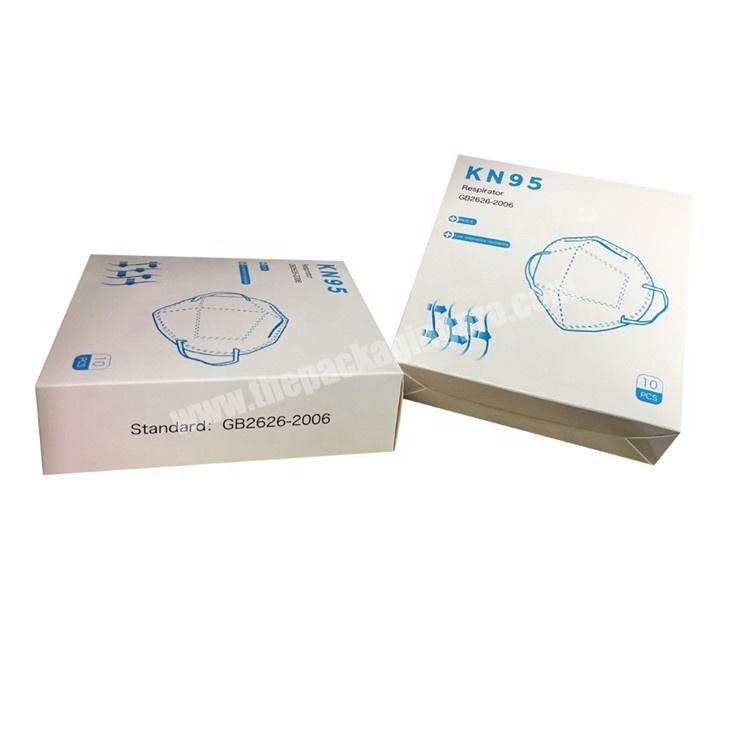 Custom small packing paper box for antiviral KN95 face mask