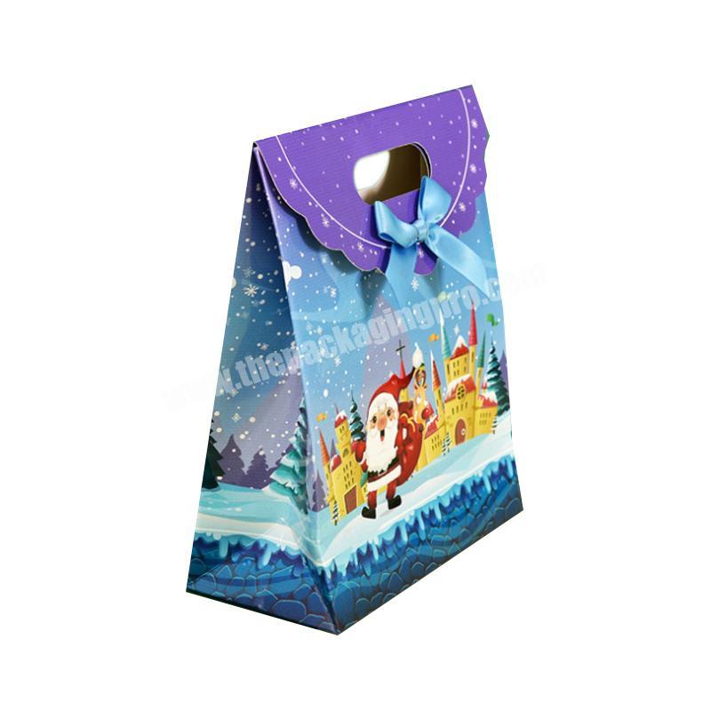 Custom small shopping christmas gift bags paper shopping