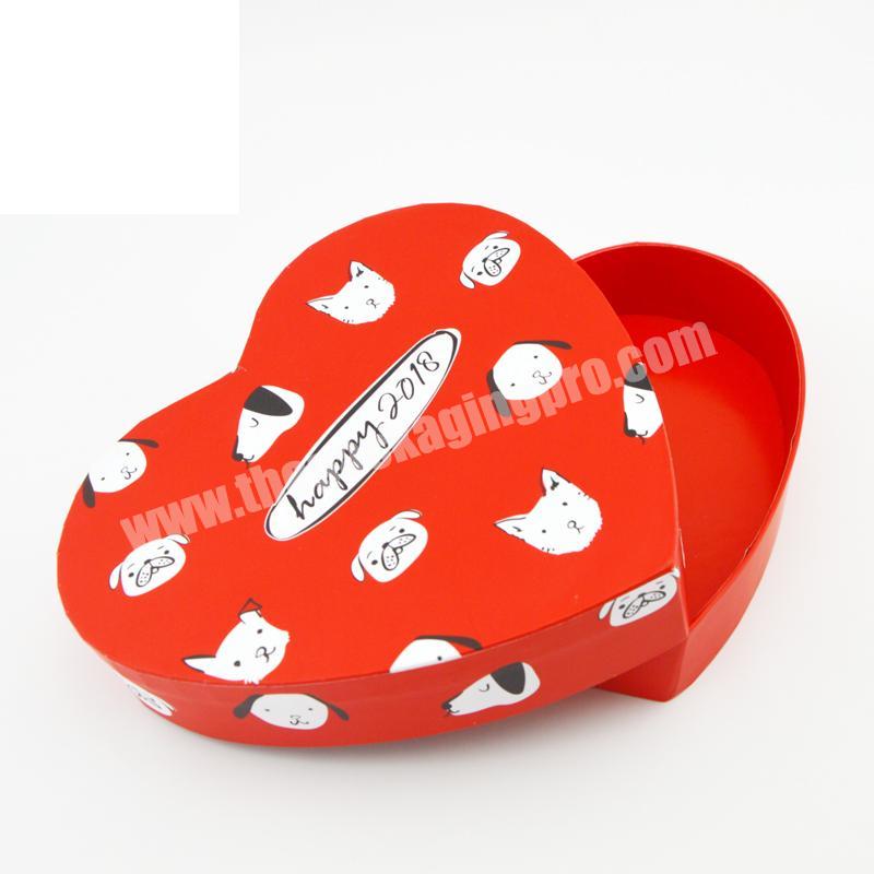 Custom Special Shape Heart Shape Paper Gift Box