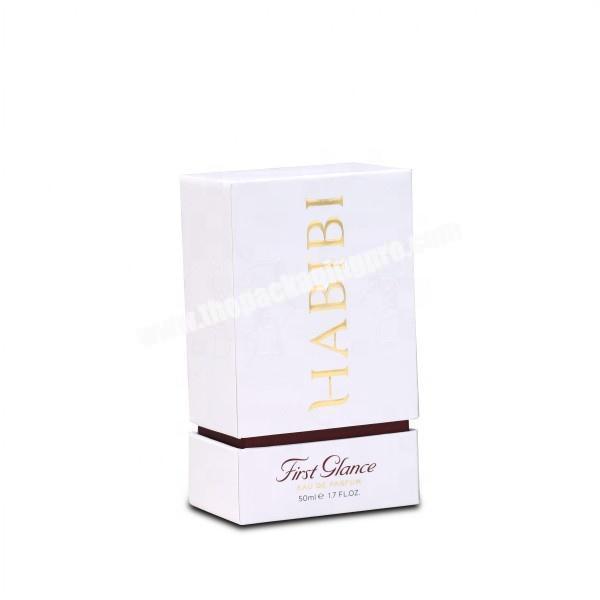 Custom Square Cardboard White Packaging Box With Logo And Paper Card Insert