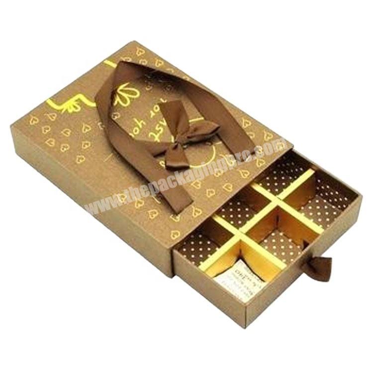 Custom Square Praline Chocolate Truffles Gift Boxes
