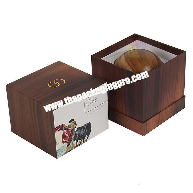 custom square soy candle packaging boxes luxury