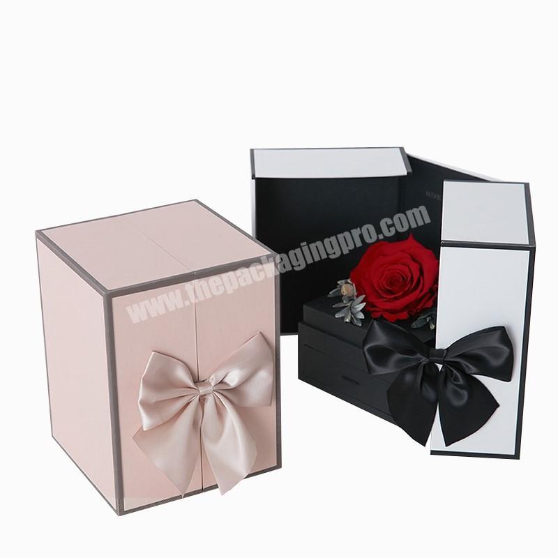 Custom Surprise Valentine's Day Paperboard Gift Flower Packaging Box