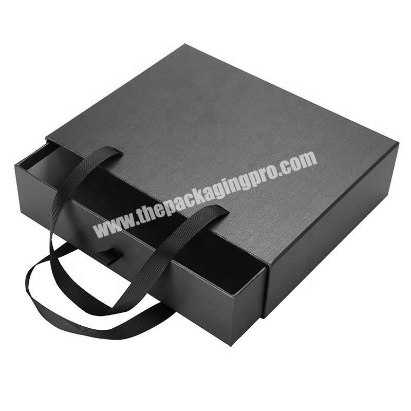 custom t shirt printing black drawer boxes underwear packaging boxes