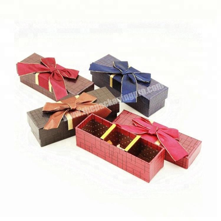 Custom Tasteful 3 Pieces Chocolate Paper Boxes